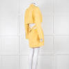 Jacquemus Yellow Le Robe Bari Linen Cutout Dress