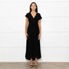 Me+Em Black Jersey Ruched Front Short Sleeved Dress