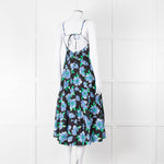 Free People Black Blue Floral Cotton Sleeveless Dress