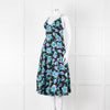 Free People Black Blue Floral Cotton Sleeveless Dress