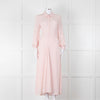 Claudie Pierlot Pale Rose Pink  Long Sleeve Midi Dress