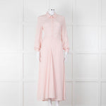 Claudie Pierlot Pale Rose Pink  Long Sleeve Midi Dress