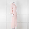 Claudie Pierlot Pale Rose Pink  Long Sleeve Midi Dress