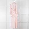 Claudie Pierlot Pale Rose Pink  Long Sleeve Midi Dress