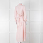 Claudie Pierlot Pale Rose Pink  Long Sleeve Midi Dress