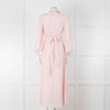 Claudie Pierlot Pale Rose Pink  Long Sleeve Midi Dress