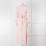 Claudie Pierlot Pale Rose Pink  Long Sleeve Midi Dress