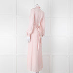 Claudie Pierlot Pale Rose Pink  Long Sleeve Midi Dress