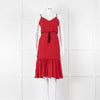 Milly Red Black Polka Dot Sleeveless Dress