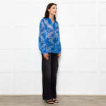 The Kooples Blue White Front Button Shirt