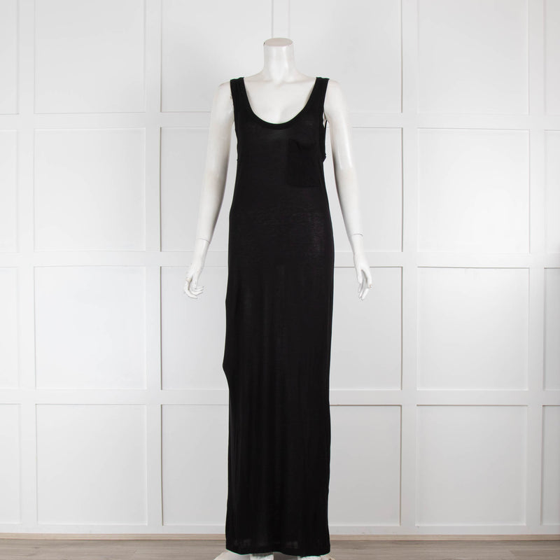 Joseph Black Sleeveless Maxi Dress