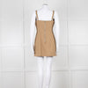 Dion Lee Brown Hook and Eye Corset Dress
