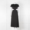 Ba & Sh Black Cut Out Short Sleeve Dress