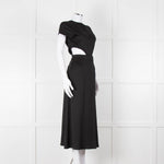 Ba & Sh Black Cut Out Short Sleeve Dress