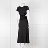 Ba & Sh Black Cut Out Short Sleeve Dress