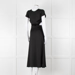 Ba & Sh Black Cut Out Short Sleeve Dress