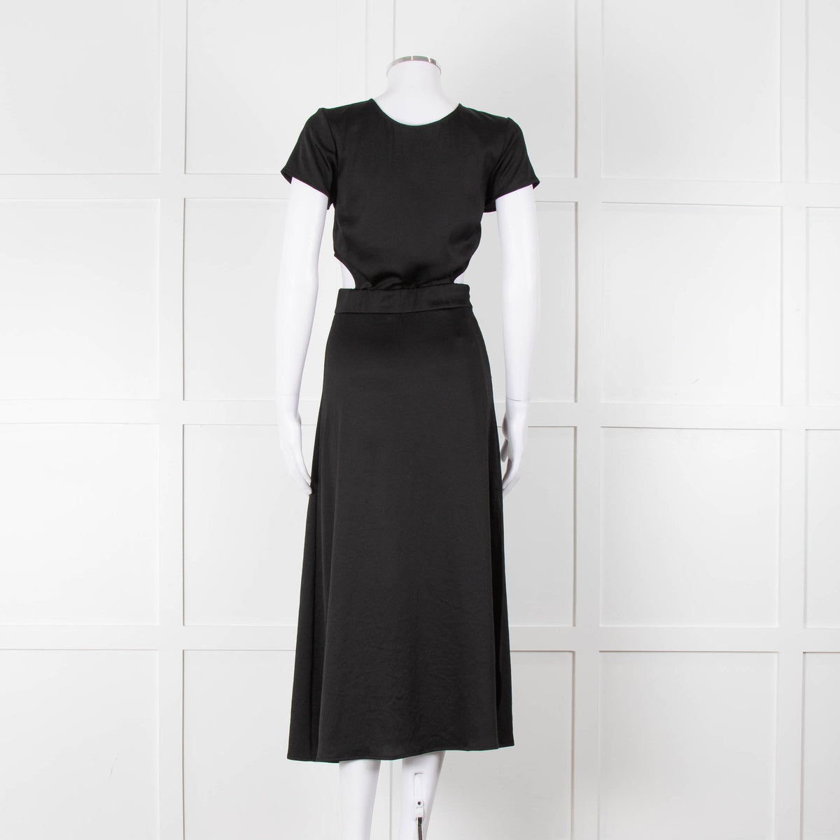 Ba & Sh Black Cut Out Short Sleeve Dress