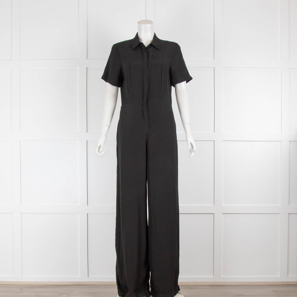 Finery Black Short Sleeve Jumpsuit