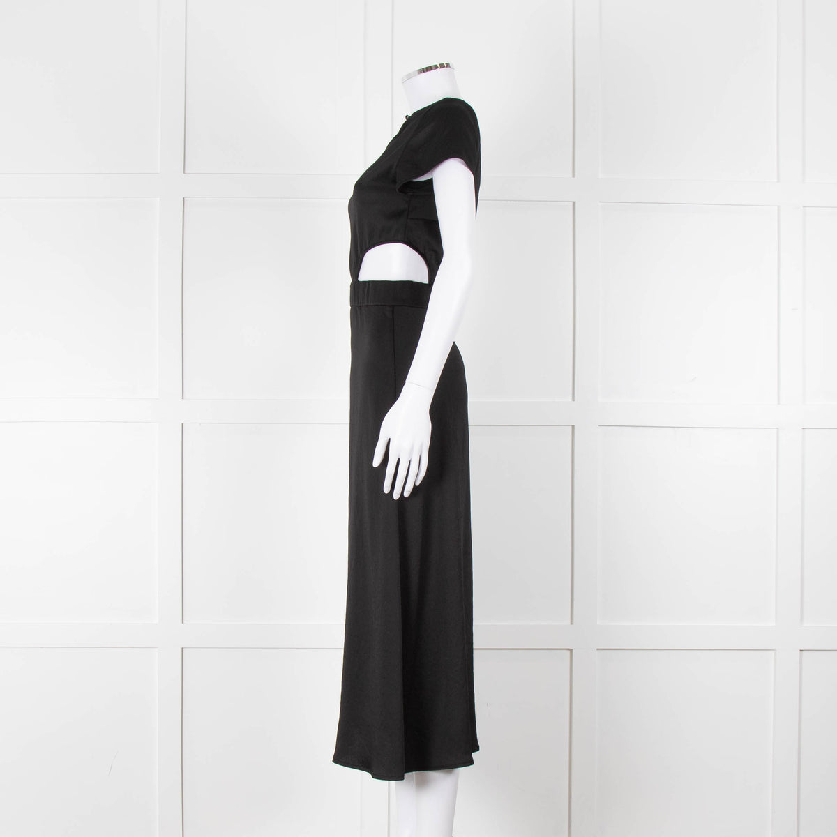 Ba & Sh Black Cut Out Short Sleeve Dress