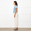 Gucci Pale Blue White GG Front Pockets Collard Shirt