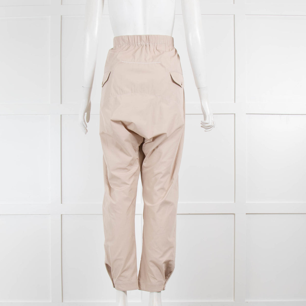Bassike Beige Parachute Pants