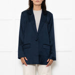 Second Female Midnight Blue Satin Jacket
