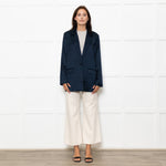Second Female Midnight Blue Satin Jacket