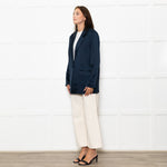Second Female Midnight Blue Satin Jacket