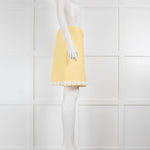 Boutique Moschino Yellow Applique Daisy Mini Skirt