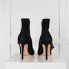 Sophia Webster Black Butterfly Suede Ankle Heeled Boots