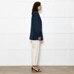 Second Female Midnight Blue Satin Jacket