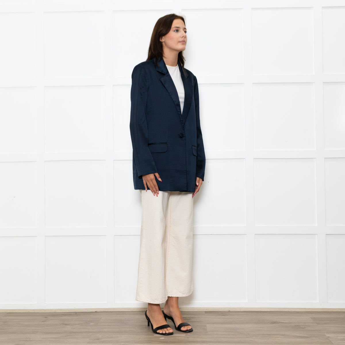 Second Female Midnight Blue Satin Jacket