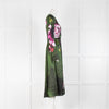 Erdem Floral Print Gilman Satin Long Sleeve Midi Dress