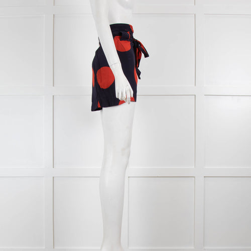 Vivienne Westwood Anglomania Navy & Red Patterned Shorts