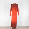 Johanna Ortiz Red Mito De La Selva Viscose Jersey Ankle Dress