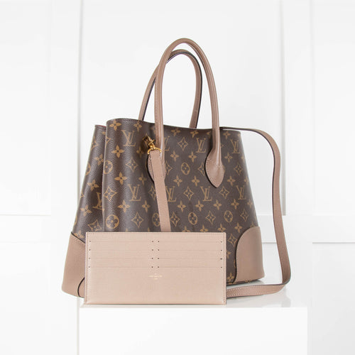 Louis Vuitton Monogram Flandrin Bag with Taupe Detailing