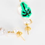 Martha Calvo Miami Vice Mismatching Pearl Earrings
