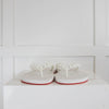 Christian Louboutin White Donna Flip Flops