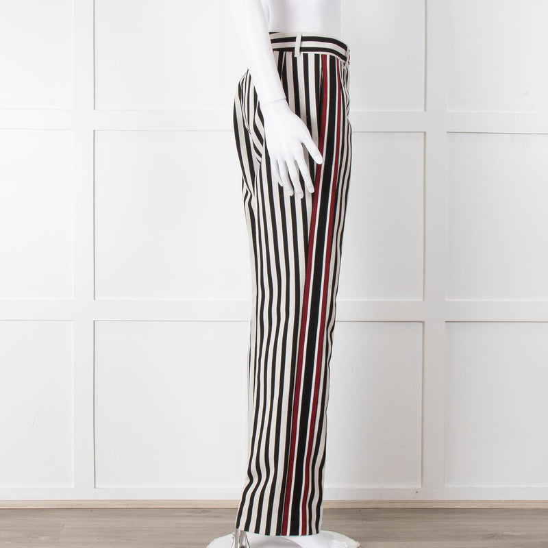 Dolce & Gabbana Black And White Stripped Trousers
