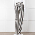 Dolce & Gabbana Black And White Stripped Trousers