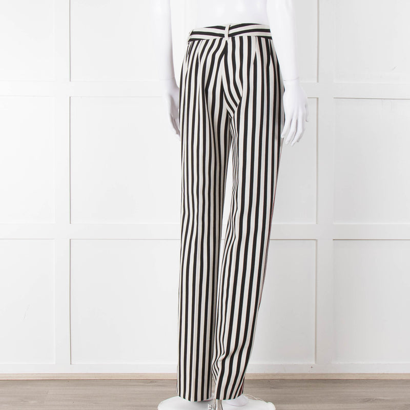 Dolce & Gabbana Black And White Stripped Trousers