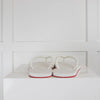 Christian Louboutin White Donna Flip Flops