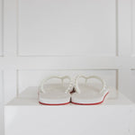 Christian Louboutin White Donna Flip Flops