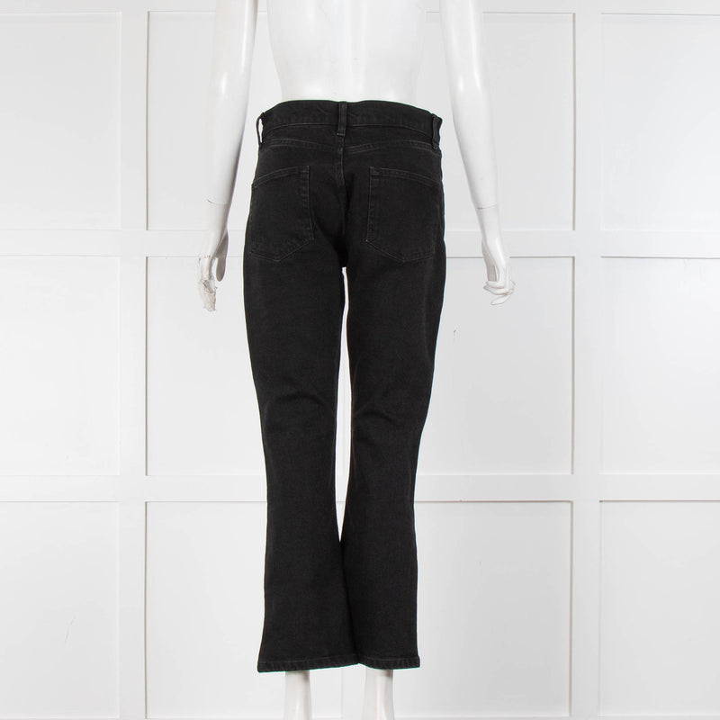 Raey Black Crop Denim