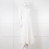 Aspiga White Cotton Midi Dress