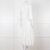 Aspiga White Cotton Midi Dress
