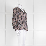Dea Kudibal Stacey Silk Black Grey Pink Paisley Print  Blouse