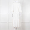 Aspiga White Cotton Midi Dress
