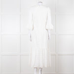 Aspiga White Cotton Midi Dress