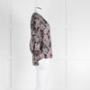 Dea Kudibal Stacey Silk Black Grey Pink Paisley Print  Blouse